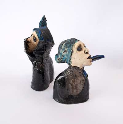 Ayelet Lalor - Mirella became chic & mysterious - ceramic- €320