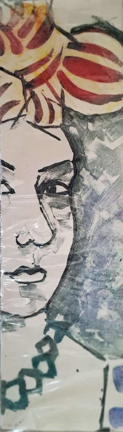 Ayelet Lalor - Glimpse - carborundum 2nd edition - 57 x 15 cm - €180