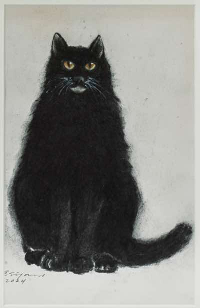 Birgitta Säflund - The Last Cat - mixed media - NFS 