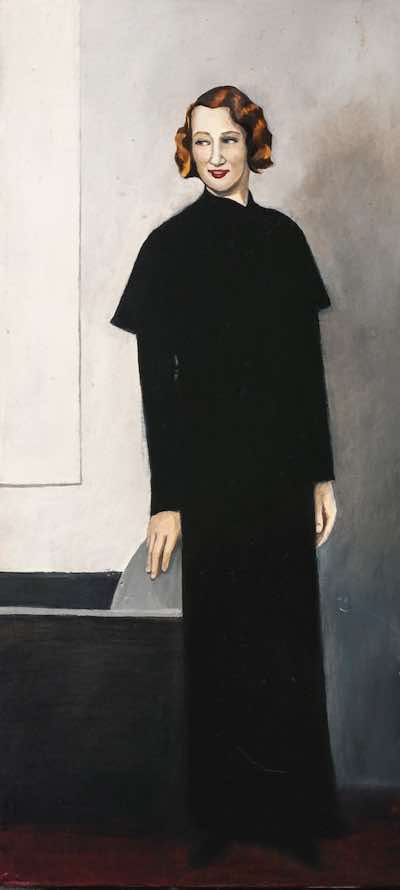 Birgitta Säflund - Ellen - The Artist's Mother - oil on board - NFS 