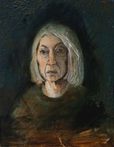 Birgitta Säflund - Self Portrait 2024 - oil on canvas on board - NFS 