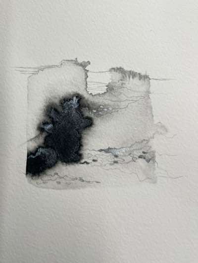 Eibhe Donovan - Fragments - ink & pencil on paper - 43 x 23 cm - €400