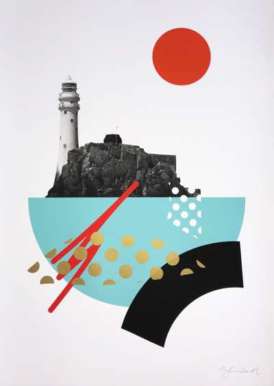 Shane O'Driscoll - Fastnet Lighthouse - silkscreen - 58 x 78 cm - €550