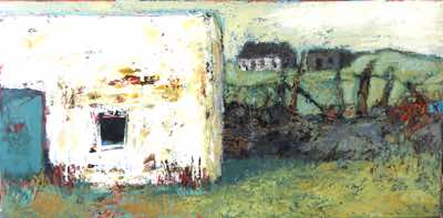 Christine Thery - Heir Island's Le Courbusier - oil on canvas - 50 x 100 cm - SOLD