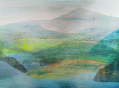 Siobhan O'Leary - The Resting Hills - acrylic on panel - 35 x 28 cm - €365