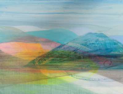 Siobhan O'Leary - Kissing Bay - acrylic on canvas - 50 x 43 cm - €525
