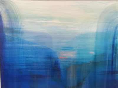 Sioban O'Leary - The Great Blue - acrylic on canvas - 104 x 80 cm - €1150
