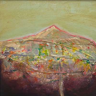 Jacqueline O'Driscoll - Terrain - mixed media on board - 30 x 30 cm - €490