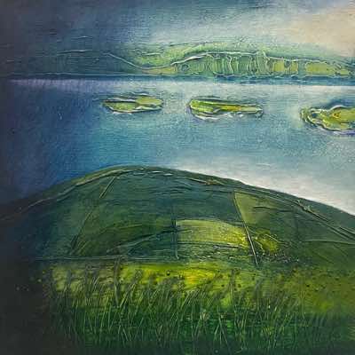 Jacqueline O'Driscoll - Costal - mixed media on board - 30 x 30 cm - €490