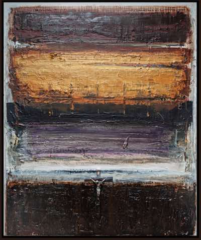 Ian Humphreys - Elegy - oil on canvas & mixed media insert - 122 x 102 cm - €10,000