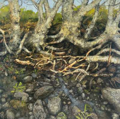 Janet Murran - Something nore deeply infused - acrylic on board - 60 x 60 cm - €2200