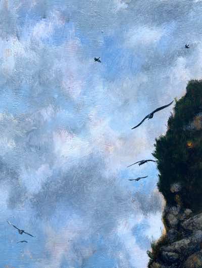 Janet Murran - Seabird Study - acrylic on board - 18 x 24cm - €350