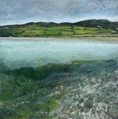 Janet Murran - Whispers to the Shore - acrylic on board - 30 x 30 cm - €950