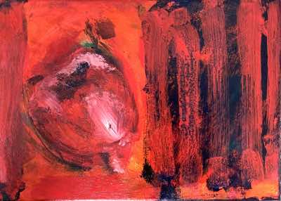 Cóilín Murray - Flower Gaza 1 - acrylic on canvas -36 x 25 cm - €750 - PROCEEDS TO UNICEF