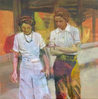 Oonagh Hurley - The Drivers - giclee print on cotton rag - 40 x 40 cm framed - €300