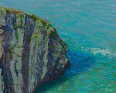 Patricia Bevan - Into the Blue, Peninsula - pastel on board - 24 x 32 cm - €480