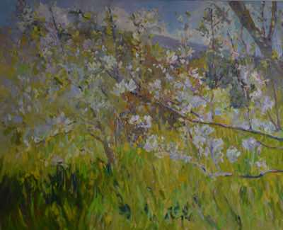 Fiona Power - Spring Garden - oil on canvas - 82 x 101 cm - €2400