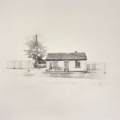Johanna O'Connor - Surrounded - clutch pencil & watercolour - 80 x 80 cm - €1600