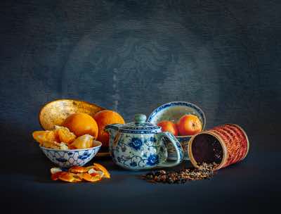 Geoff Greenham - Susanne's Tea & Oranges - archival print 2 of 10 - 58 x 67 cm - €450