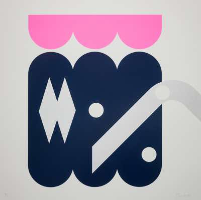 Shane O'Driscoll - Time & Place - silkscreen - 70 x 70 cm - €800