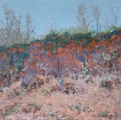 Damaris Lysaght - Bog Myrtle - oil on panel - 15 x 15 cm - €285