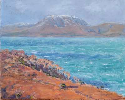 Damaris Lysaght - Wintery - oil on canvas on panel 20 x 25 cm - €485