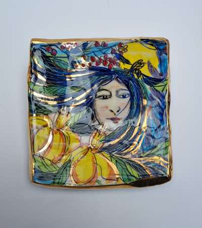 Etain Hickey - Aofie Goddess of Summer - 18 x 18 cm - €220