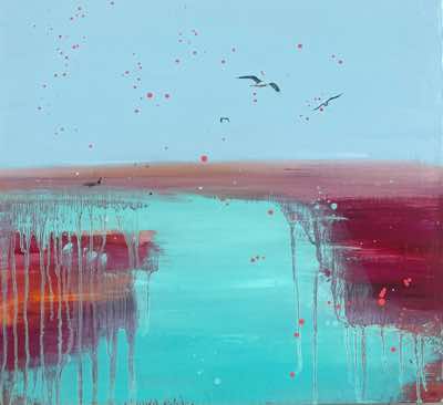 Helen O'Keeffe - Summer in Flight - oil on board - 48 x 51 cm - €650