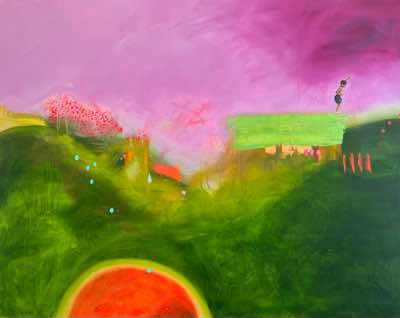 Helen O'Keeffe - The World in your Hands II  - oil on canvas - 123 x 153 cm - €3500
