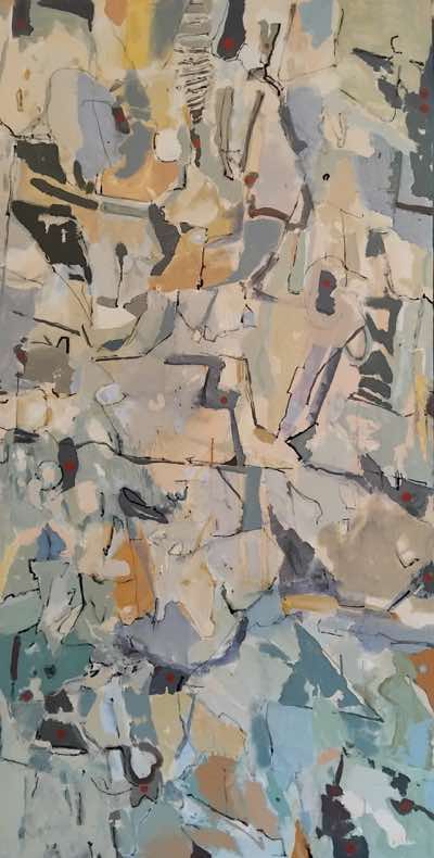 Tom Weld - They are there - oil on canvas - 144 x 70 cm - €800