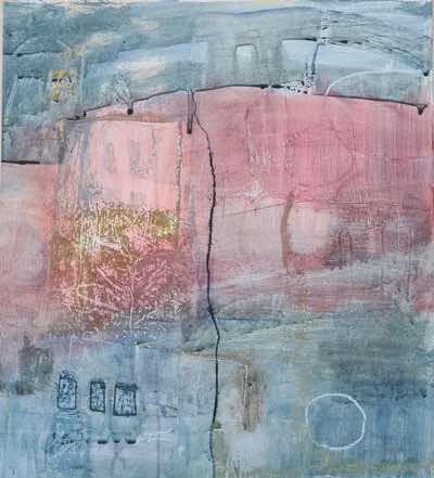 Wendy Dison - Excavation 2 - mixed media on paper - 35 x 32 cm €450