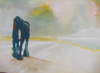 FIONA WALSH ~  Antevasin Homecoming - oil on canvas - 76 x 102 cm - €900