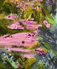 HELEN O'KEEFFE - Sea Pinks 2 - oil on canvas- 31 x 26 cm - €395