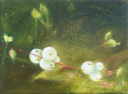 HELEN O'KEEFFE - Snowberry 2 - oil on canvas - 15 x 20 cm -€300