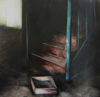 JANET MURRAN ~ The Empty Drawer I - mixed media - 43 x 43 cm - SOLD