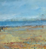 JO ASHBY - Walking the Shoreline - mixed media - 39 x 39  cm - €350