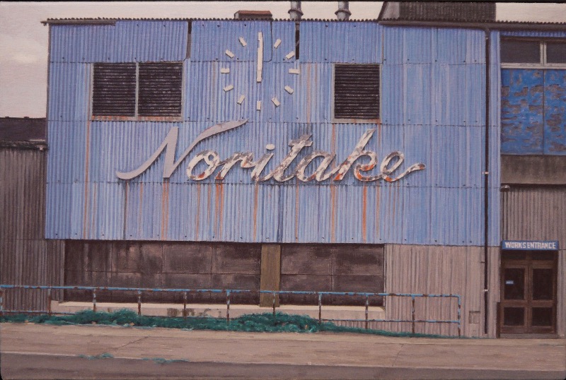 JOHN DOHERTY - Noritake - Arklow Harbour - acrylic on canvas - 32 x 56 cm - €7500