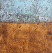 JUNE DURKIN - This Earth - mixed media - 54 x 54 cm - €550 - SOLD