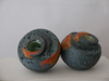 KATHLEEN STANDEN - Rock Pool with orange 1 & 2 - ceramic - €115 each