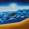 KYM LEAHY - In the Flow - acrylic on canvas - 30 x 30 cm - €350