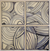 NIGEL HULEATT - JAMES - Four Tile panel- 30 x 30 cm - €190