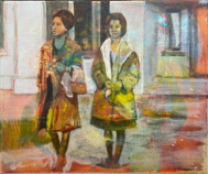 OONAGH HURLEY - Mothers of the Revolution - acrylic on canvas - 25 x 35 cm - €500