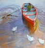 PATRICIA CARR ~Red Boat with Seagulls - oil on canvas - 71 x 76 cm - €1500