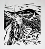 PATRICIA CARR ~ The End of the Road - linocut - 35 x 38 cm - €250