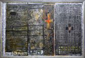 THURLOE CONOLLY 1918-2016 - Dark Stasis - acrylic and mixed media on board - 88 x 129 cm - €7500